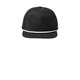 aerial view a black/ white spacecraft trucker cap, image 1 of 4