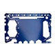 aerial view a navy blue crossover outdoor 23 function tactical card tool, image 1 of 5