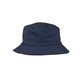 aerial view a blue shady full color imprint cotton bucket hat, image 1 of 10