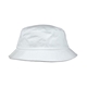 aerial view a white shady full color imprint cotton bucket hat, image 1 of 13