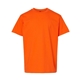 aerial view a orange gildan - softstyle(r) youth midweight t - shirt, image 1 of 3