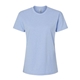 aerial view a heather columbia blue next level - womens cvc relaxed t - shirt, image 1 of 3