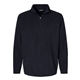 aerial view a black augusta sportswear - eco revive(tm) micro - lite fleece quarter - zip pullover, image 1 of 3
