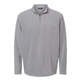aerial view a athletic grey augusta sportswear - eco revive(tm) micro - lite fleece quarter - zip pullover, image 1 of 3