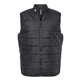 aerial view a black adidas - puffer vest, image 1 of 3