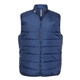 aerial view a team navy blue adidas - puffer vest, image 1 of 3