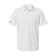 aerial view a white adidas - mens micro piqu polo, image 1 of 3