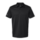 aerial view a black adidas - mens micro piqu polo, image 1 of 3