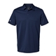 aerial view a collegiate navy adidas - mens micro piqu polo, image 1 of 3