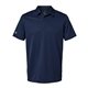 aerial view a collegiate navy adidas - micro pique polo, image 1 of 3