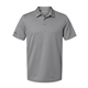 aerial view a grey three adidas - mens micro piqu polo, image 1 of 3