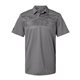 aerial view a grey three adidas - camo chest print polo, image 1 of 3