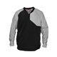 a black/ grey alleson athletic - field batters jacket