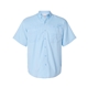 aerial view a blue mist paragon - mens hatteras performance short sleeve fishing shirt, image 1 of 3
