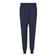 aerial view a navy champion - powerblend(r) fleece joggers, image 1 of 3