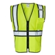 aerial view a lime/ black kishigo - standard contrast vest, image 1 of 3