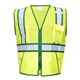 aerial view a lime/ green kishigo - standard contrast vest, image 1 of 2