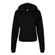 aerial view a black bella + canvas - womens classic hoodie, image 1 of 3
