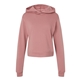 aerial view a mauve bella + canvas - womens classic hoodie, image 1 of 3