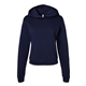aerial view a navy bella + canvas - womens classic hoodie, image 1 of 3