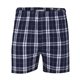 aerial view a navy/ silver boxercraft - double brushed flannel boxers, image 1 of 2