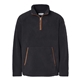 aerial view a black boxercraft - everest quarter - zip fleece pullover, image 1 of 3
