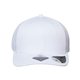 aerial view a white/ white atlantis headwear - sustainable trucker cap, image 1 of 3