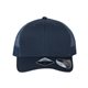 aerial view a navy/ navy atlantis headwear - sustainable trucker cap, image 1 of 3