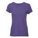 aerial view a purple heather boxercraft - womens tri - blend t - shirt, image 1 of 2