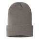 a grey cap america - usa - made sustainable cuffed beanie