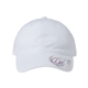 aerial view a white/ floral infinity her - womens pigment - dyed with fashion undervisor cap, image 1 of 4