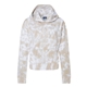 aerial view a atmosphere mv sport - womens sueded fleece tie - dyed crop hooded sweatshirt, image 1 of 3