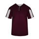 aerial view a maroon/ white alleson athletic - youth striker placket, image 1 of 3