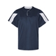 aerial view a navy/ white alleson athletic - youth striker placket, image 1 of 6