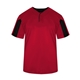 aerial view a red/ black alleson athletic - youth striker placket, image 1 of 3