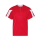 aerial view a red/ white alleson athletic - youth striker placket, image 1 of 6