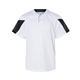 aerial view a white/ black alleson athletic - youth striker placket, image 1 of 6
