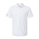 aerial view a white adidas - mens performance piqu polo, image 1 of 6
