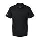 aerial view a black adidas - mens performance piqu polo, image 1 of 6