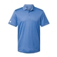 aerial view a blue fusion adidas - mens performance piqu polo, image 1 of 6