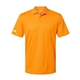 aerial view a bright orange adidas - mens performance piqu polo, image 1 of 6