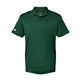 aerial view a collegiate green adidas - mens performance piqu polo, image 1 of 6