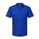 aerial view a collegiate royal adidas - mens performance piqu polo, image 1 of 6