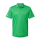 aerial view a vivid green adidas - mens performance piqu polo, image 1 of 6