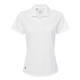 aerial view a white adidas - womens performance piqu polo, image 1 of 6