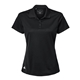 aerial view a black adidas - womens performance piqu polo, image 1 of 6