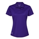 aerial view a collegiate purple adidas - womens performance piqu polo, image 1 of 6
