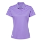 aerial view a light flash purple adidas - womens performance piqu polo, image 1 of 6