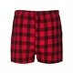aerial view a red/ black buffalo boxercraft - double brushed flannel boxers, image 2 of 2