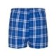 aerial view a royal/ silver boxercraft - double brushed flannel boxers, image 2 of 2